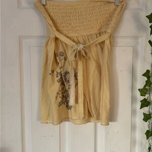 Mossimo Supply Co. Light Yellow Smocked Top - OG PRICE 20.00